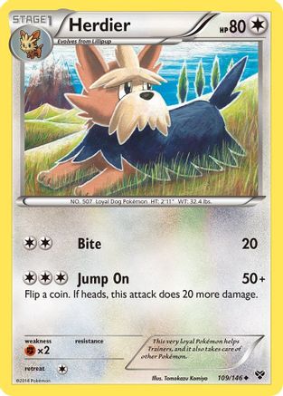 Herdier (109/146) [XY Base Set] Normal - Uncommon