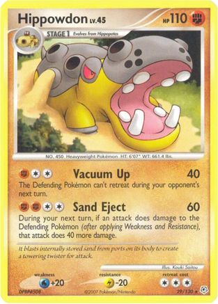 Hippowdon (29/130) [Diamond and Pearl] Reverse Holofoil - Rare