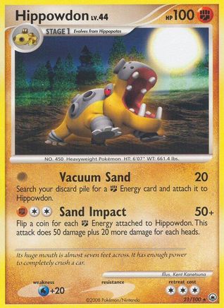 Hippowdon (21/100) [Majestic Dawn] Reverse Holofoil - Rare