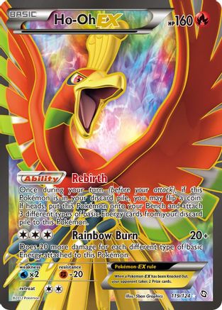 Ho-Oh Ex (119 Full Art) (119/124) [Dragons Exalted] Holofoil - Ultra Rare
