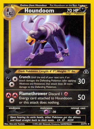 Houndoom (023/75) [Neo Discovery] 1st Edition - Rare
