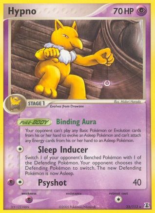 Hypno (023/113) [Delta Species] Reverse Holofoil - Rare