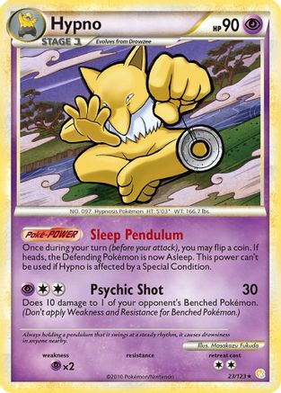 Hypno (023/123) [HeartGold SoulSilver] Normal - Rare
