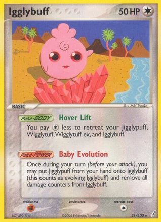 Igglybuff (21/100) [Crystal Guardians] Reverse Holofoil - Rare