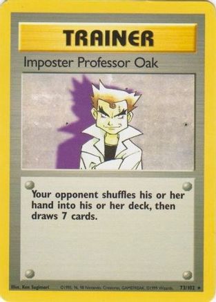 Imposter Professor Oak (073/102) [Base Set] Normal - Rare