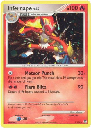 Infernape (005/130) [Diamond and Pearl] Holofoil - Holo Rare