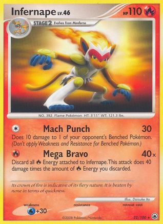 Infernape (22/100) [Majestic Dawn] Normal - Rare