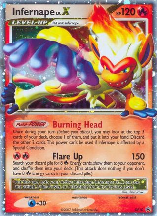 Infernape LV.X (DP10/56) [Diamond and Pearl Promos] Holofoil - Promo