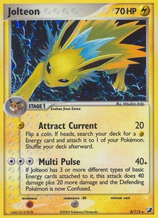 Jolteon (8/115) [Unseen Forces] Holofoil - Holo Rare