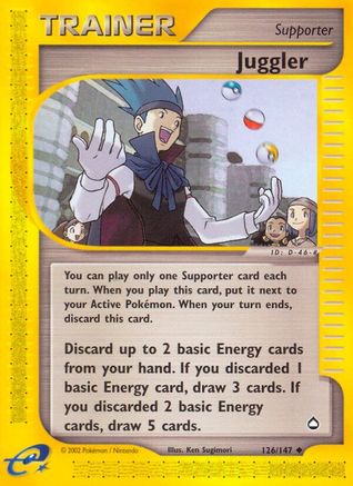 Juggler (126/147) [Aquapolis] Reverse Holofoil - Uncommon