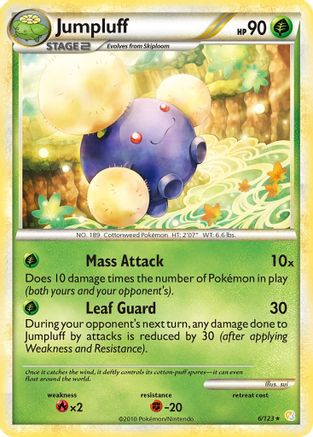 Jumpluff (006/123) [HeartGold SoulSilver] Reverse Holofoil - Holo Rare