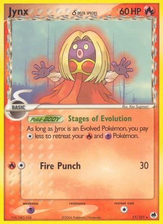 Jynx (Delta Species) (17/101) [Dragon Frontiers] Normal - Rare