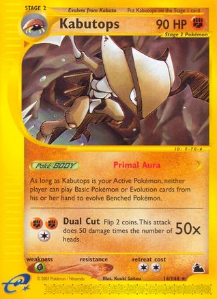 Kabutops (14/144) [Skyridge] Reverse Holofoil - Rare