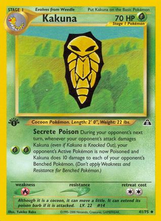 Kakuna (041/75) [Neo Discovery] 1st Edition - Uncommon