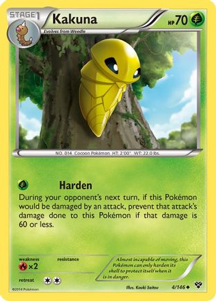 Kakuna (4/146) [XY Base Set] Reverse Holofoil - Uncommon
