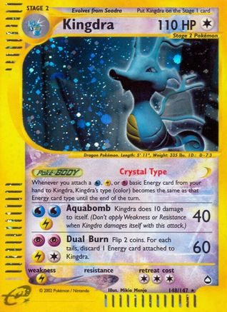 Kingdra (148/147) [Aquapolis] Holofoil - Secret Rare