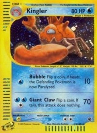Kingler (15/165) [Expedition] Reverse Holofoil - Holo Rare