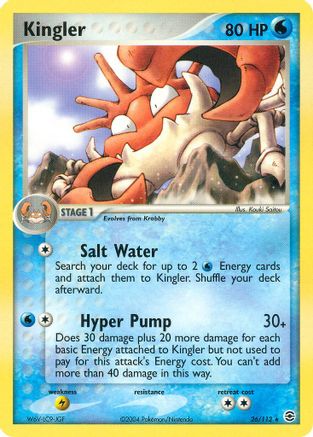 Kingler (26/112) [FireRed & LeafGreen] Reverse Holofoil - Rare