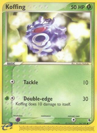 Koffing (054/109) [Ruby and Sapphire] Reverse Holofoil - Common