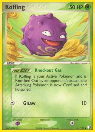 Koffing (061/109) [Team Rocket Returns] Reverse Holofoil - Common