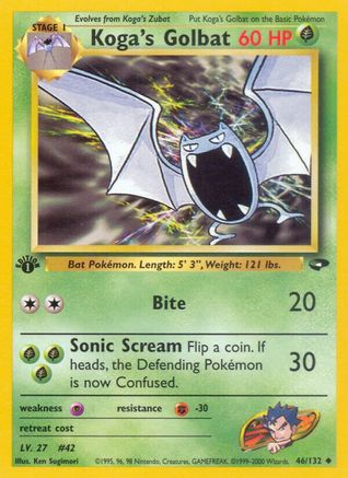 Koga's Golbat (046/132) [Gym Challenge] 1st Edition - Uncommon