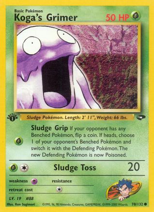 Koga's Grimer (078/132) [Gym Challenge] 1st Edition - Common
