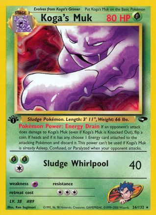 Koga's Muk (026/132) [Gym Challenge] 1st Edition - Rare