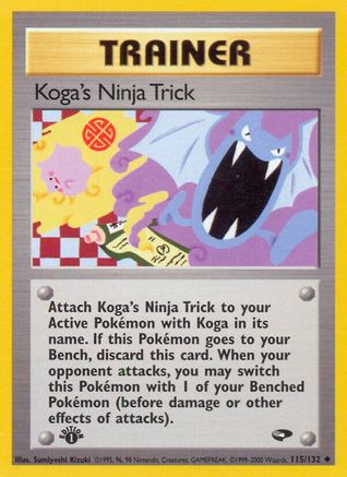 Koga's Ninja Trick (115/132) [Gym Challenge] 1st Edition - Uncommon
