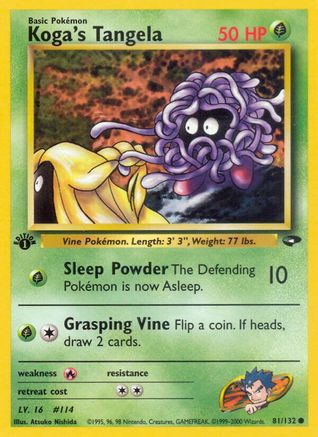 Koga's Tangela (081/132) [Gym Challenge] 1st Edition - Common