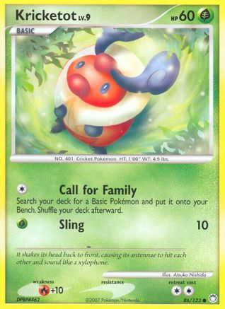 Kricketot (86/123) [Mysterious Treasures] Reverse Holofoil - Common
