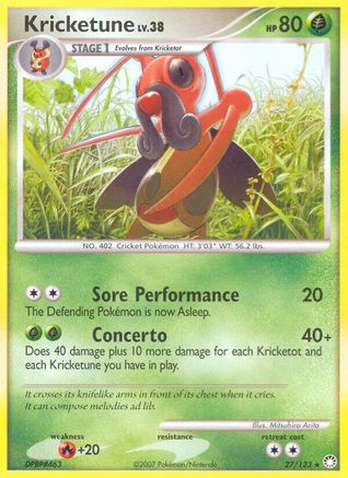 Kricketune (27/123) [Mysterious Treasures] Normal - Rare