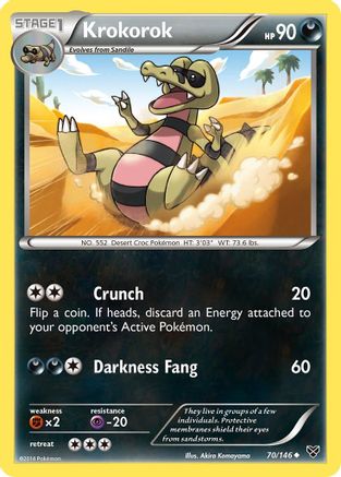 Krokorok (70/146) [XY Base Set] Normal - Uncommon