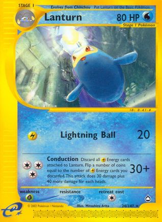 Lanturn (20/147) [Aquapolis] Reverse Holofoil - Rare