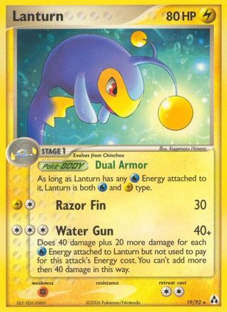 Lanturn (19/92) [Legend Maker] Normal - Rare
