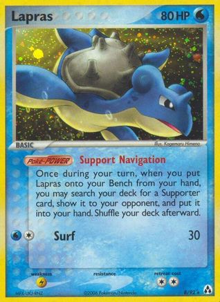 Lapras (8/92) [Legend Maker] Reverse Holofoil - Holo Rare