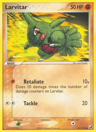 Larvitar (061/115) [Unseen Forces] Reverse Holofoil - Common