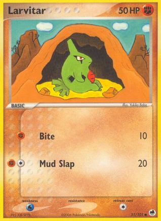 Larvitar 051  Dragon Frontiers - Common