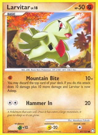 Larvitar (87/123) [Mysterious Treasures] Normal - Common