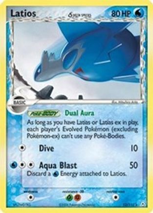 Latios - 012/110 (Delta Species)/110  - Holofoil Holon Phantoms - Holo Rare