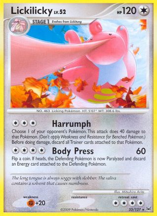 Lickilicky  - Reverse Holofoil Platinum - Rare