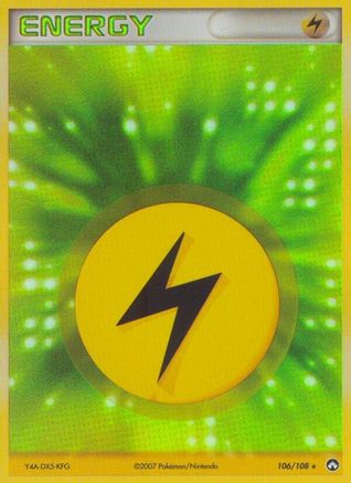 Lightning Energy  - Holofoil Power Keepers - Rare