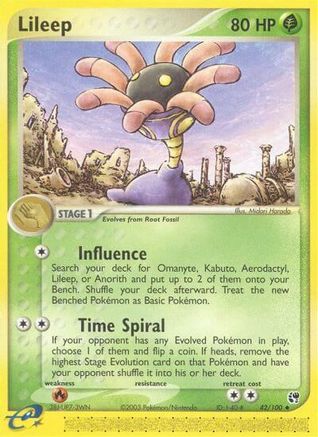 Lileep - 42/100/100  Sandstorm - Uncommon