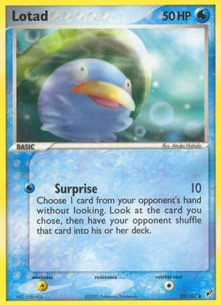 Lotad - 035/107/107  Deoxys - Uncommon