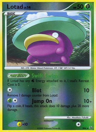 Lotad (Shiny)  - Reverse Holofoil Platinum - Shiny Holo Rare