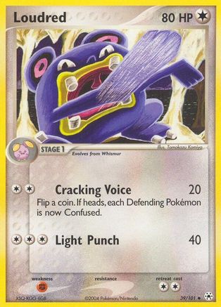 Loudred 039/101  Hidden Legends - Uncommon