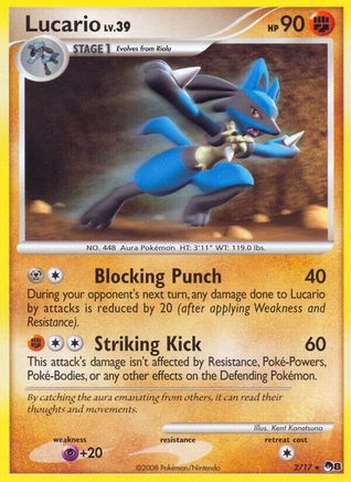 Lucario 002  POP Series 8 - Rare