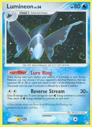 Lumineon  - Holofoil Mysterious Treasures - Holo Rare