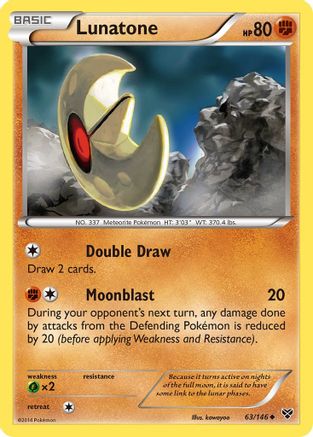 Lunatone  XY Base Set - Uncommon