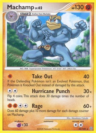 Machamp  - Reverse Holofoil Stormfront - Rare