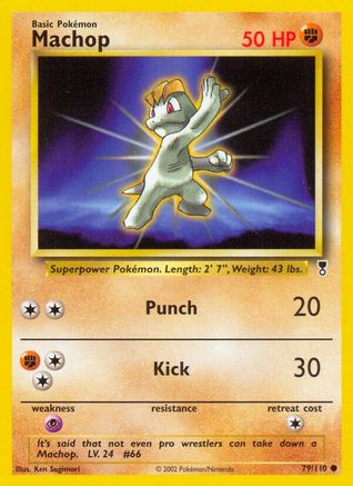 Machop/110  - Reverse Holofoil Legendary Collection - Common